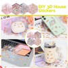 Cosmeria Creative 3D Home Stickers, DIY Stress Relieving Reusable Cartoon