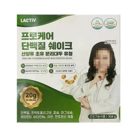 락티브 프로케어 단백질 쉐이크 산양유 초유 분리대두 유청 304g (... 기본