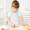 CHRORINE 6 Pack White Kids Painting Apron Bulk Toddler Art