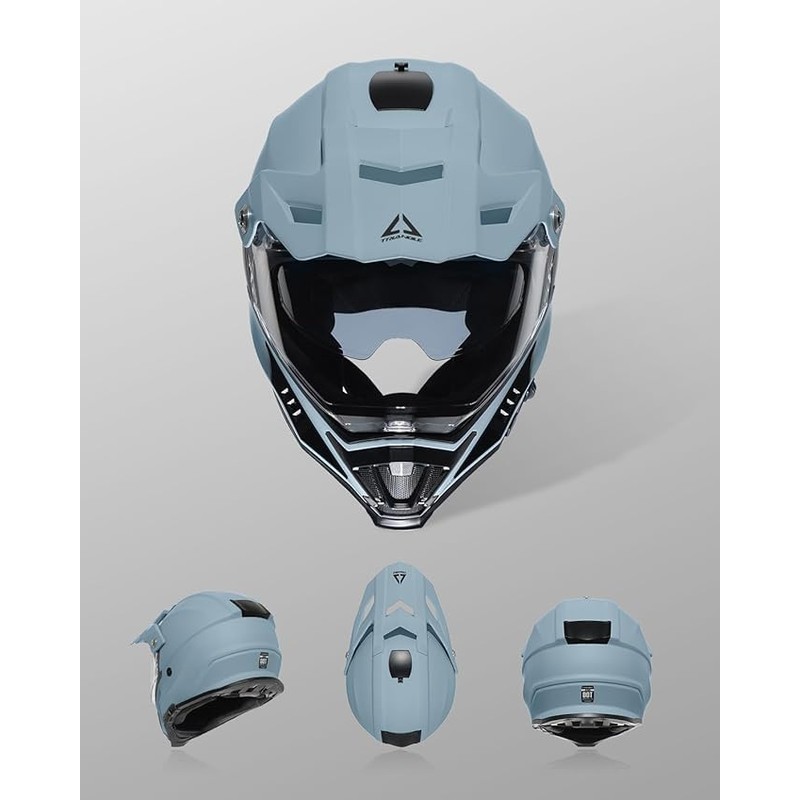 TRIANGLE Dual Sport Motorcycle Helmet Dirt Bike Helmets ATV Full