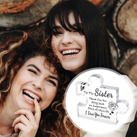 Boolavard Gifts for Mom, Sister, Bestie, Daughter, Wife, Grandma, Dad - Delicate Acrylic Block Puzzle Piece - Mothers Day Thank You Gift for Birthday Christmas, Ideas (Mom)