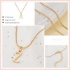 Dainty Initial Necklaces for Women 14K Gold Plated Letter Necklace