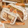 Capybara Pencil Case, Multi-layer Pencil Case with Large Capacity, with
