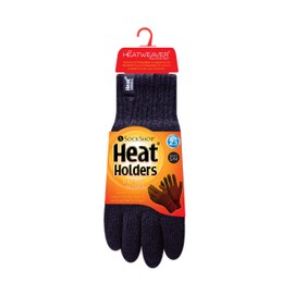 HEAT HOLDERS - Men's Warm Outdoor Gloves for Winter | Gloves with Fleece Lined Insulation, navy