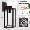 Brightever 2-Pack Outdoor Wall Light Fixtures, Brown Waterproof Anti-Rust Exterior