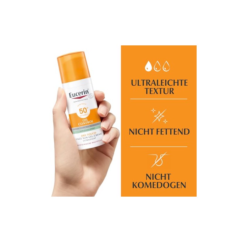 Eucerin Sun Gel Cream Oil Control Anti-Shine Effect SPF 50+