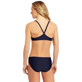 TYR Women's Durafast Diamondfit Workout Bikini for Swim Racing and Training, Navy, Small