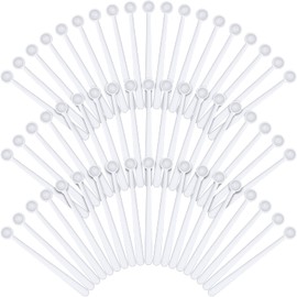 Chengu 200 Pieces Mini Measuring Spoons 1/32 Teaspoon Micro Scoops 0.15 ml Mini Spice Scoop Micro Powder Scoop for Sugar Herbs Cosmetics Coffee Milk Measurement Tools Supplies