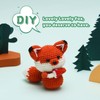 BUOKKON Crochet Kit for Beginners, Crochet Animal Kit, Fox Beginner