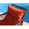 DECMICO Outdoor Rattan Wicker Rocking Chair 3 Pieces Patio Conversation