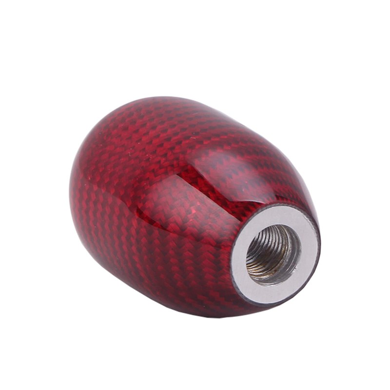 Carbon Fiber Shift Knob Gear Shifter Knobs with 3 Adapter