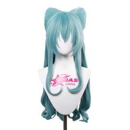 OSIAS Game Yumemizuki Mizuki Cosplay Wig Long Light Blue