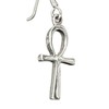 Ankh Earrings 925 Sterling Silver or 24, Silver