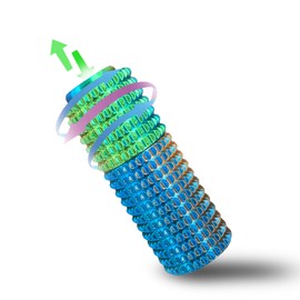 Pain Stim Fidget, Rotating Fidget, Fidget Clicker, 3-in-1 Design, Attention Deficit - ADHD - Autism - Adult Fidgets for Anxiety and Stress (Regular Style - Blue Green Orange)