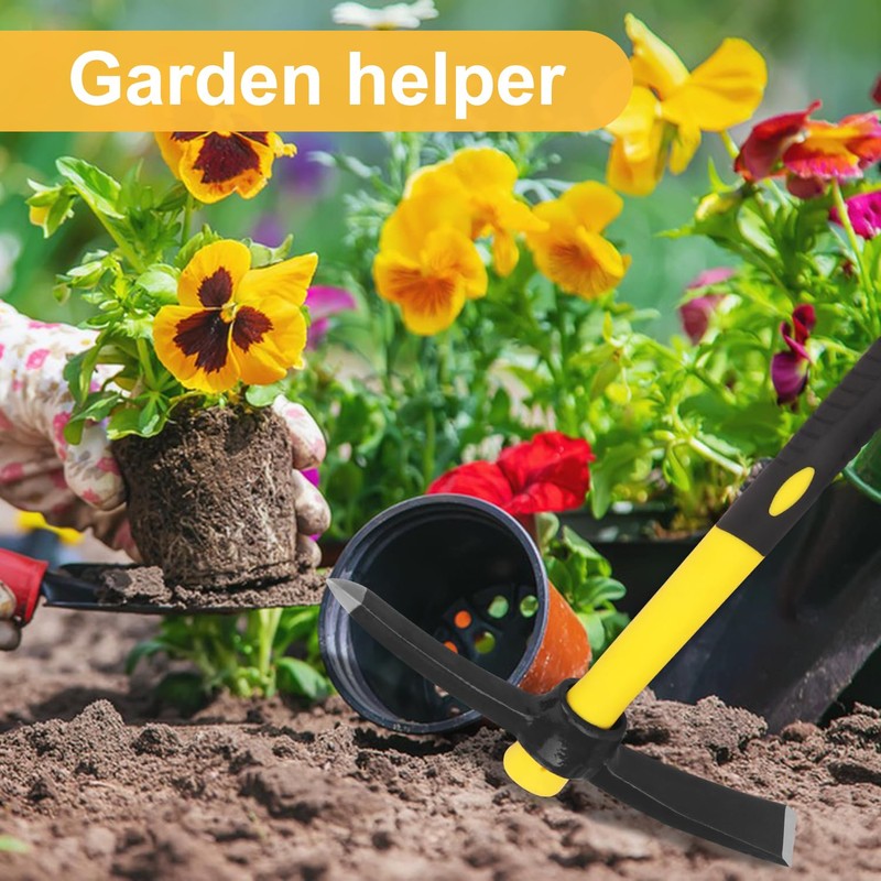 GENHAKON 3 Packs 14 Inch Small Pick Axes with Plastic
