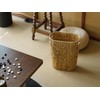 Coeusy Wicker Trash Can,Bathroom Trash Can,Water Hyacinth Wicker Waste Basket