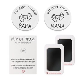 IETWATE Baby Gifts Birth Boy Girl Decision Coin, Expectant Dad Gift Birth Boy Girl, Expectant Mum Gift with 2 Imprints, Gifts for Expectant Dads Mothers Stainless Steel Coin