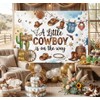 Cowboy Baby Shower Backdrop 7x5ft, A Little Cowboy is on