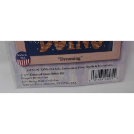 Design Works Stop DREAMING Start Doing Counted Cross Stitch Kit 5" x 7"