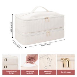 Boweike Travel Case Compatible with Dyson Airwrap id, Double-Layer Carrying Case Compatible with Dyson Airwrap Multi-Styler and Attachments, Portable Storage Bag for Shark Flexstyle/Flexfusion