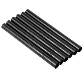 6 Pack Black Pipe Sleeve for to Cover Exposed Plumbing,15mm x 200mm