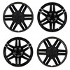 SCITOO 14" Black Hubcaps Set of 4, fits Cars, Trucks,
