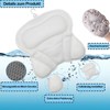 Bath Pillow, 4D Breathable Bath Pillow with 1 Shower Sponge,