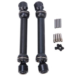 Universal Drive Shaft, Telescopic Drive Shaft Made of Metal, Driveshaft for SCX10 D90 RC Crawler (93-113 mm), Pack of 2