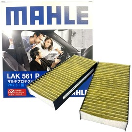 MAHLE LAK561P Air Conditioner Filter, Antibacterial, Antiviral, Deodorizing, Anti-Allergen, Mold / Dust Mite Resistant, High Dust Removal, Natural Polyphenols, 3-Layer Construction, Pack of 2
