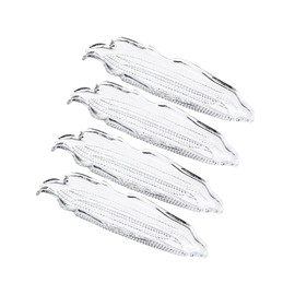 4 Pack Corn on The Cob Trays, Plastic Corn Dishes for Corn on The Cob, Corn Trays Corn Holders Cob Dinnerware for Sweet Butter Corn, Barbecue Service Tray Corn Dish Cob Sets