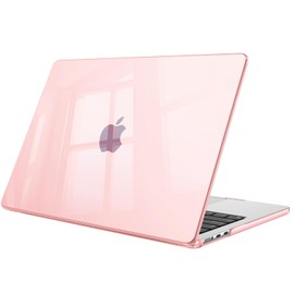 Fintie Case for MacBook Air 13.6 Inch A3240 A3113 A2681 (2022 2023 2024 2025 Release) - Protective Snap On Hard Shell Cover for MacBook Air 13 Inch M2 M3 M4 Chip (Crystal Pink)