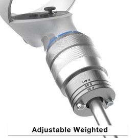 Weighted Golf Club Attachment for Oculus Quest 2/ Meta Quest Pro, Adjustable Weight Golf Club Adapter - All Aluminum VR Golf Club Handle Accessory with Real Golf Grip Compatible with Left & Right