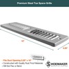 Shoemaker Manufacturing Cement Gray, 2x10, Premium Toe Space Grille, All