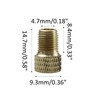 Runseaway 4PCS Brass Presta Valve Adapter, Convert Presta to Schrader