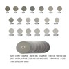 DZQ 5 PCS Diamond Flat Lap Wheel Disc 6" x