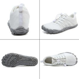 ziitop Barefoot Shoes Women Men Minimalist Shoe Wide Toe Box Zero Drop White