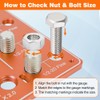 28 Nut and Bolt Thread Checker with 14 Metric and