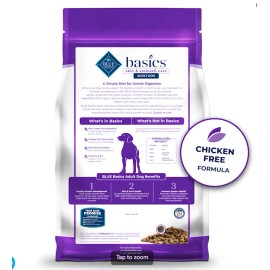 Blue Buffalo Basics Limited Ingredient Diet, Turkey, Adult Dry Dog Food, 24 lbs.