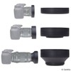 58 mm 2 Camera Lens Sun Visors, 1 Lens Cap