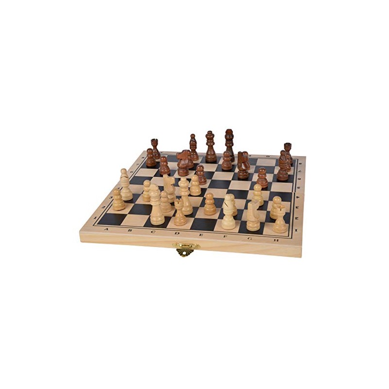 Noris-Spiele GmbH NOR08014 "Deluxe Schach Holz" Board Game