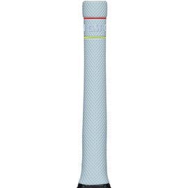 GM | Apex Cricket Bat Grip | Premium Rubber | Suitable for Virtually All Bats | Full Size - 12 Inches | Can Be Cut Down For Shorter Handles | 1 Grip | White Rival with Red/Yellow Bands | Gunn & Moore