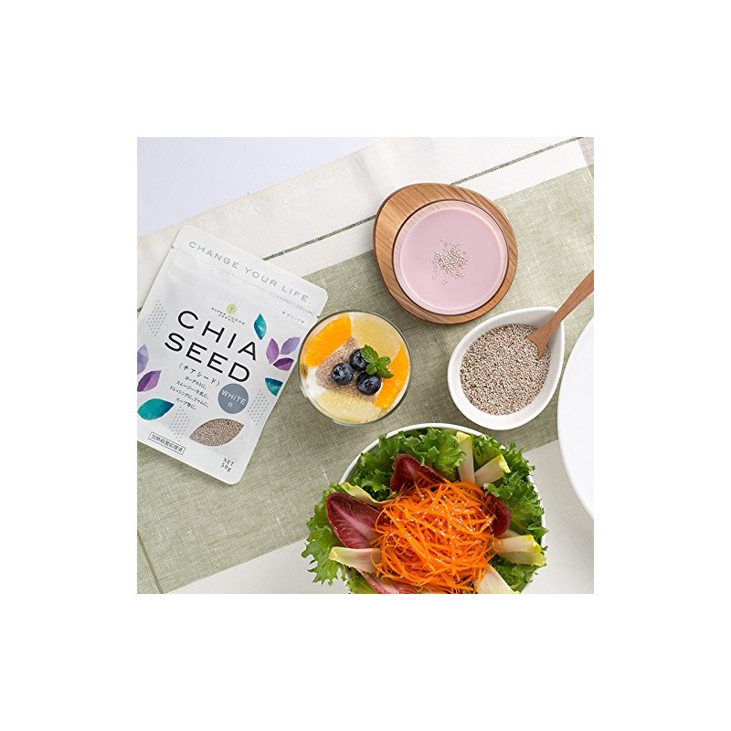 White Chia Seeds, 7.1 oz (200 g), Heat Sterilized, Domestic