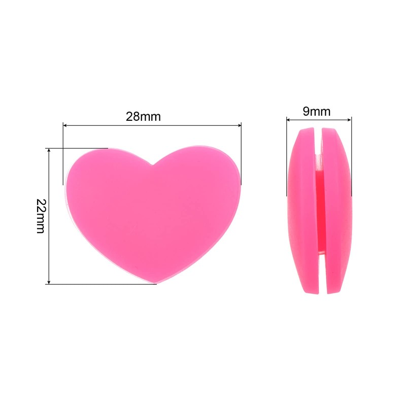 PATIKIL Tennis Vibration Dampener, 4 Pack Heart-Shaped Silicone Shock Absorber