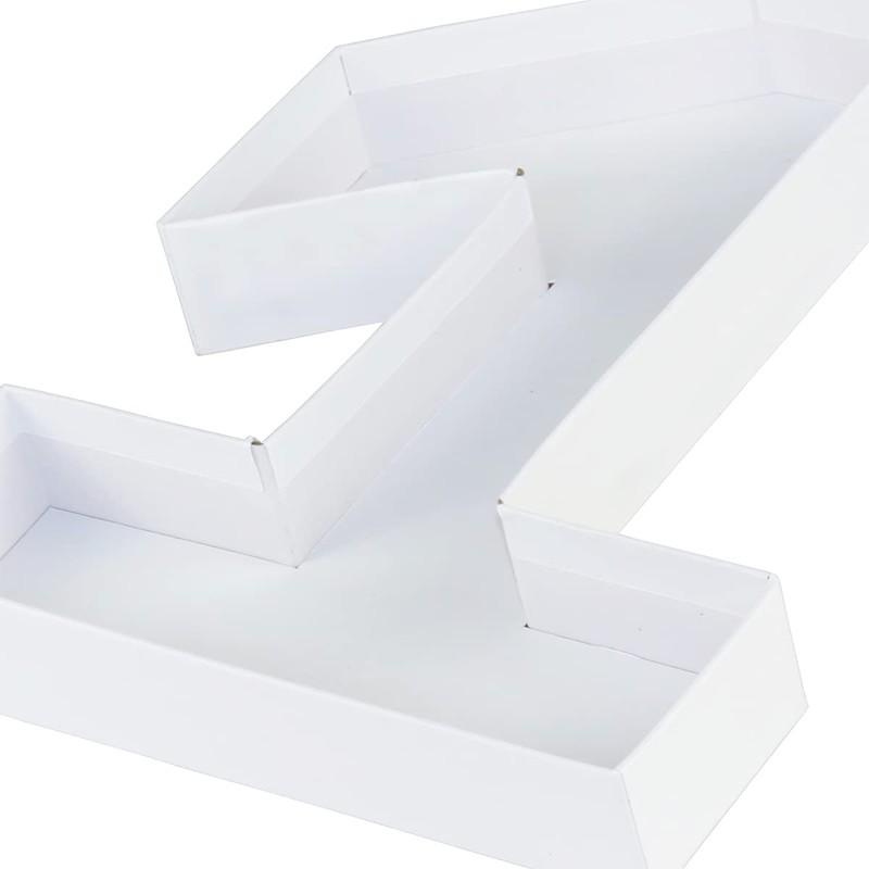 20.8cm Fillable Cardboard Number Paper Mache Shaped Container Birthday Party