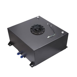 Donpida 15 Gallon Fuel Cell Aluminum Polished with Cap Level Sender Black