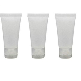LASSUM 10 PCS Clear Empty Refillable Plastic Squeeze Soft Tubes Bottle Flip Cap Cosmetic Body Hand Lotion Shampoo Squeeze Bottle (15ML)