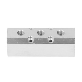 AIR Manifold Large Aluminium Pneumatic Block 40X40MM G1/2 Inlet G1/4 Outlet AIR Distribution Block Stable Sealing Factory Automation Equipment (SY40-02-3F)