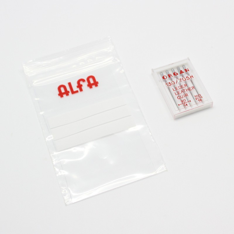 Alfa-organ Sewing Machine Needles, Leather nº90 Nº100, Stainless Steel