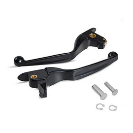 S SYUU Black Lever Brake Lever Aluminium Brake Lever Clutch Lever Compatible with Harley Davidson Touring Street Glide FLHX FLX FLT FLHT Road Glide FLTRX 2014-2016