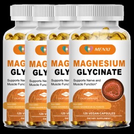 MENXI 4Pack Magnesium Glycinate High Absorption,Imp